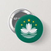 Macau Flag Button (Voorkant /achterkant)