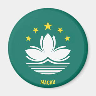 Macau Flag Charming Patriotic Magneet