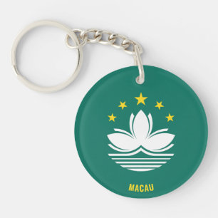 Macau Flag Charming Patriotic Sleutelhanger