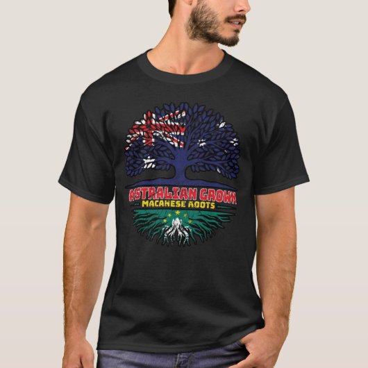 Macau Macanese Australiër - boomstammen T-shirt (Voorkant)