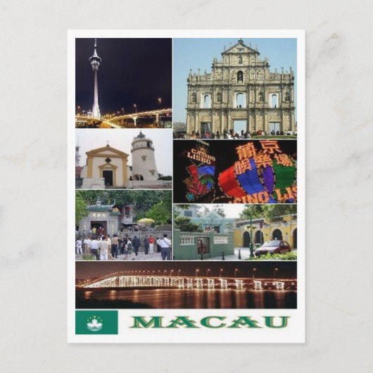 Macau - Macao - Mozaïek - Briefkaart (Voorkant)