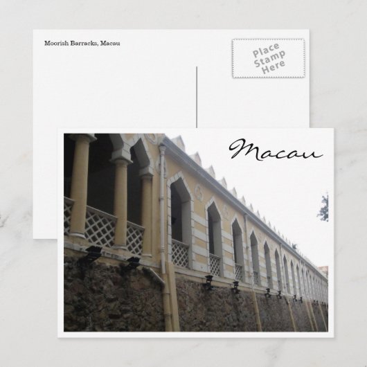 macau moorish barak briefkaart (Voorkant / Achterkant)
