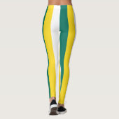 Macau National Flag Colors Vertical Striped Leggings (Achterkant)