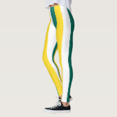 Macau National Flag Colors Vertical Striped Leggings (Links)