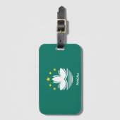 Macau National Flag Patriotic Bagagelabel (Voorkant (verticaal))