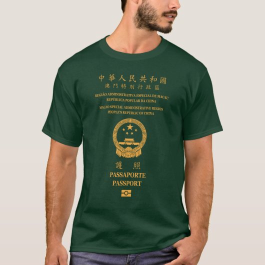 Macau passport t-shirt (Voorkant)