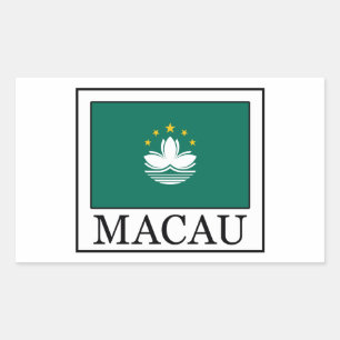 Macau Rechthoekige Sticker