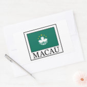 Macau Rechthoekige Sticker (Envelop)