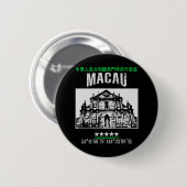 Macau Ronde Button 5,7 Cm (Voorkant /achterkant)