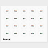 Macau Ronde Sticker (Vel)