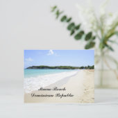 Macau-strand in de Dominicaanse Republiek Briefkaart (Staand voorkant)