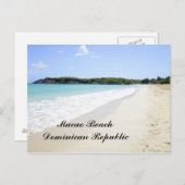 Macau-strand in de Dominicaanse Republiek Briefkaart (Voorkant / Achterkant)