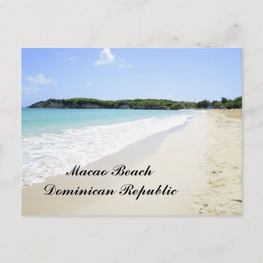 Macau-strand in de Dominicaanse Republiek Briefkaart (Voorkant)