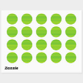 Macau-strepen Ronde Sticker (Vel)