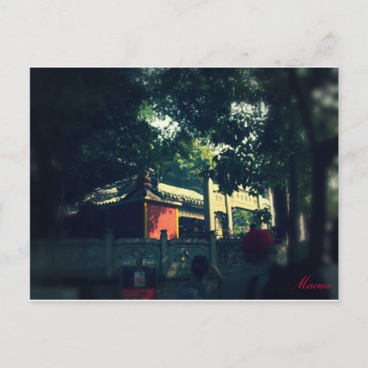 Macau Tourist Spot Briefkaart (Voorkant)