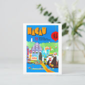  Macau Travel Poster Briefkaart (Staand voorkant)