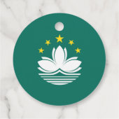 Macau-vlag Bedankjes Labels (Achterkant)