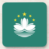 Macau-vlag Bier Onderzetter (Voorkant)