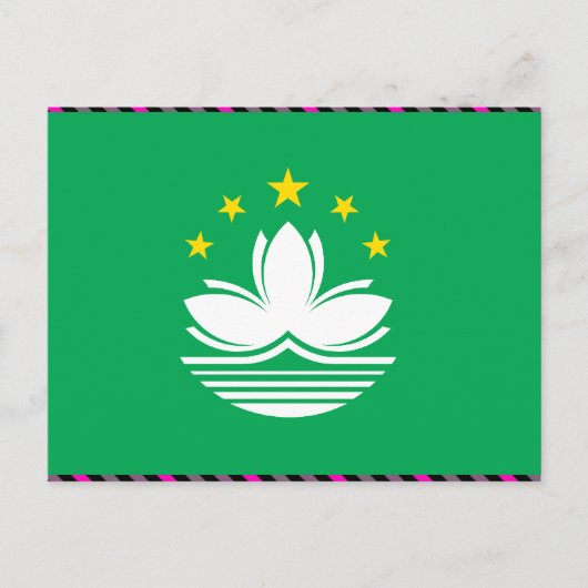 Macau-vlag Briefkaart (Voorkant)