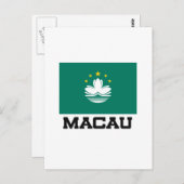 Macau-vlag Briefkaart (Voorkant / Achterkant)