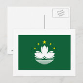 Macau-vlag Briefkaart (Voorkant / Achterkant)
