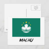 Macau-vlag Briefkaart (Voorkant / Achterkant)