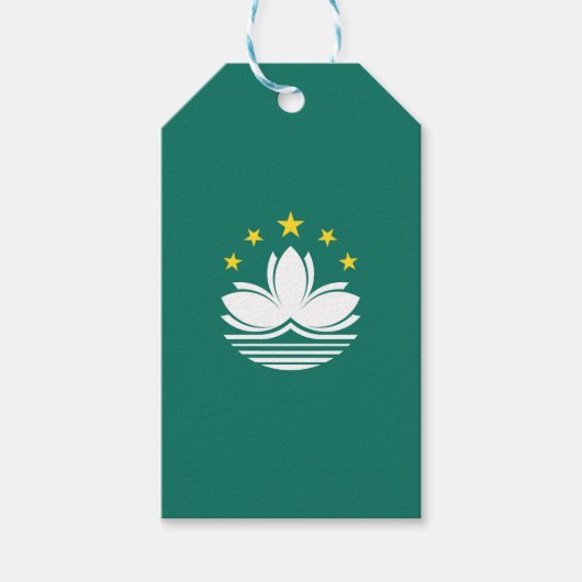 Macau-vlag Cadeaulabel (Voorkant)