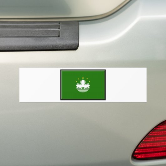 Macau-vlag (China) Bumpersticker (Op auto)