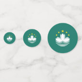 Macau-vlag Confetti (Achterkanten)