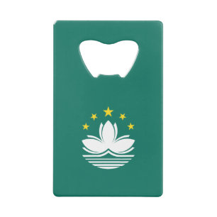 Macau-vlag Creditkaart Flessenopener