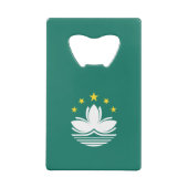Macau-vlag Creditkaart Flessenopener (Achterkant)