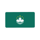 Macau-vlag Etiket (Voorkant)