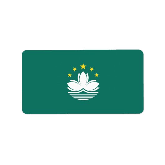 Macau-vlag Etiket (Voorkant)