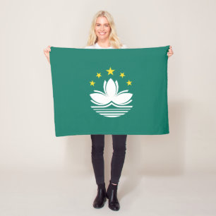 Macau vlag fleece deken