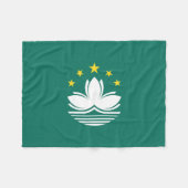 Macau-vlag Fleece Deken (Voorkant (Horizontaal))