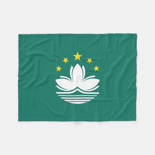 Macau-vlag Fleece Deken (Voorkant (Horizontaal))
