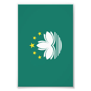 Macau-vlag Foto Afdruk