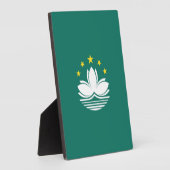 Macau-vlag Fotoplaat (Zijkant)