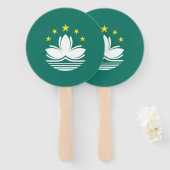 Macau vlag handwaaier (Voorkant en achterkant)