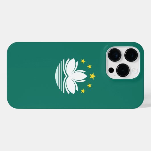 Macau-vlag iPhone Hoesje (Achterkant horizontaal)