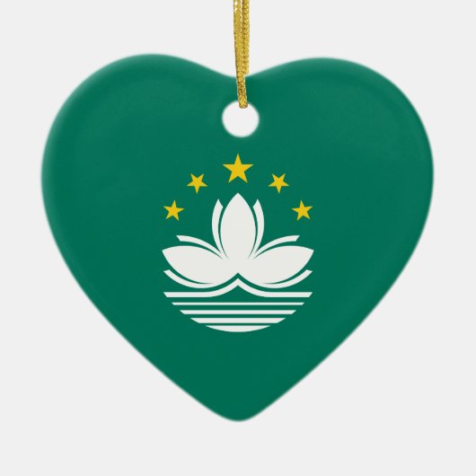 Macau-vlag Keramisch Ornament (Voorkant)