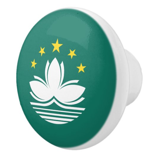 Macau-vlag Keramische Knop (Rechts)