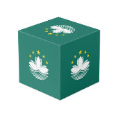 Macau-vlag Kubus (Achter hoekig)