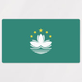 Macau-vlag Labels (Design 1)