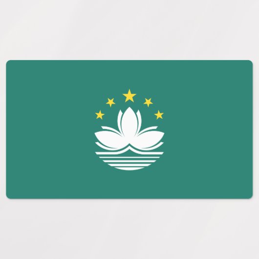 Macau-vlag Labels (Design 1)