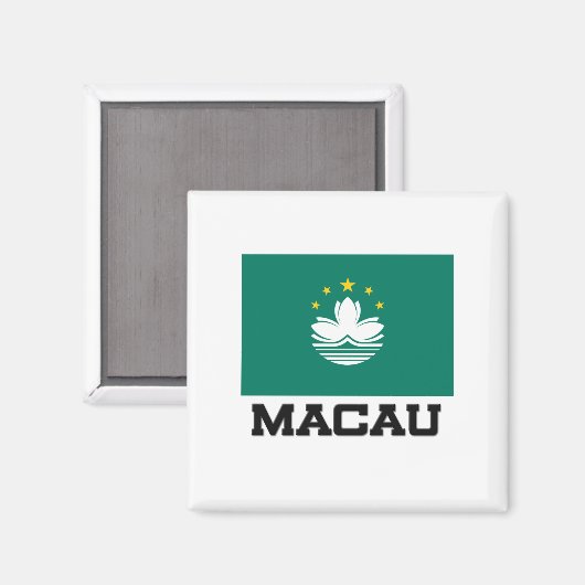 Macau-vlag Magneet (Voorkant / Achterkant)