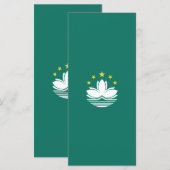 Macau vlag menu (Voorkant / Achterkant)