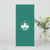 Macau vlag menu (Staand voorkant)