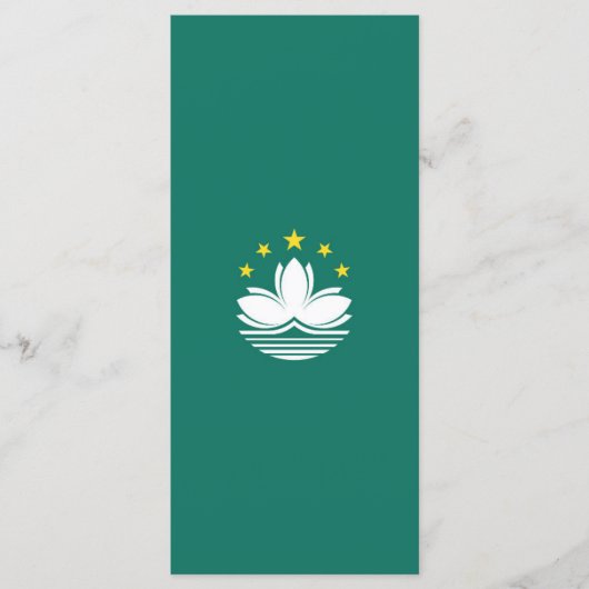 Macau vlag menu (Voorkant)