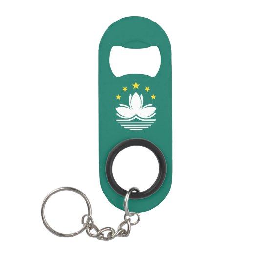 Macau-vlag Mini Flessenopener (Voorkant)